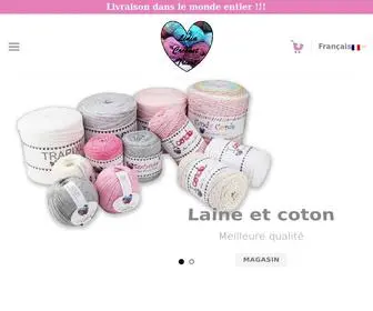 Lidiacrochettricot.com(Laine, coton et accessoires (crochet et tricot)) Screenshot