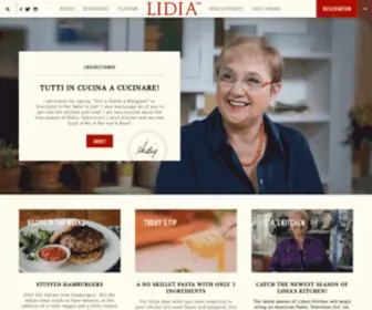 Lidiasitaly.com(Lidia Bastianich) Screenshot