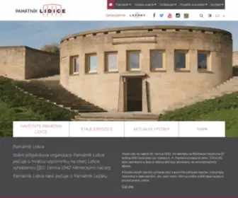 Lidice-Memorial.cz(Památník Lidice) Screenshot