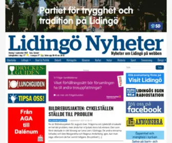 Lidingonyheter.se(Lidingö) Screenshot