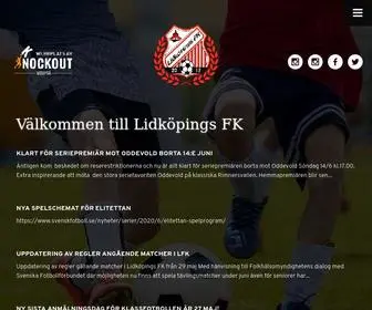 Lidkopingsfk.se Screenshot
