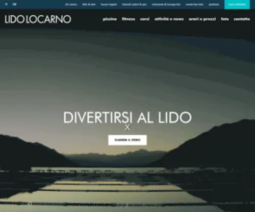 Lidolocarno.ch(Piscine, Scivoli, Terme & Fitness) Screenshot