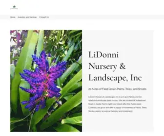 Lidonninursery.com(LiDonni Nursery & Landscape Inc) Screenshot