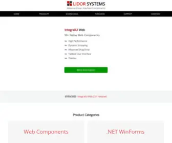 Lidorsystems.com(User Interface Components) Screenshot
