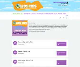 Lidsforkidsmi.org(Lids for Kids) Screenshot