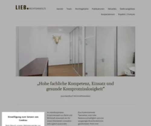 Lieb-Online.com(Kanzlei Lieb Rechtsanwälte) Screenshot