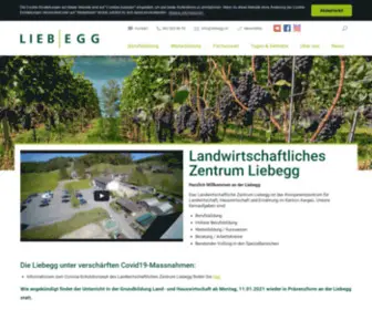 Liebegg.ch(Landwirtschaftliches Zentrum Liebegg) Screenshot