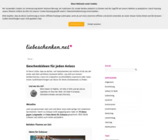 Liebeschenken.net(Geschenkideen für jeden Anlass) Screenshot