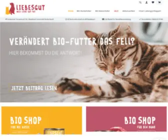 Liebesgut-Tiernahrung.de(Liebesgut Tiernahrung) Screenshot