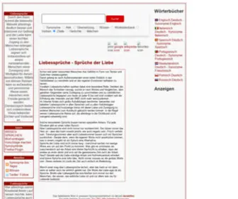 Liebessprueche.net(Host Europe GmbH) Screenshot