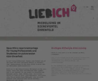 Liebich-Koeln.de(Microliving im Szeneviertel Ehrenfeld) Screenshot