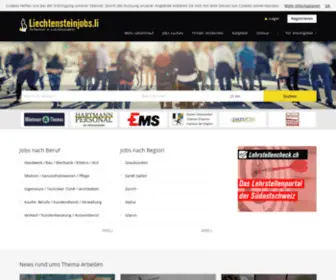 Liechtensteinjobs.li(Stellenangebote und Jobs aus Liechtenstein in Vaduz) Screenshot