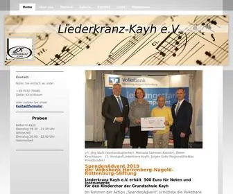 Liederkranz-Kayh.de(Liederkranz-Kayh - Home) Screenshot