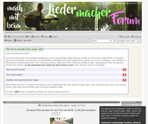Liedermacher-Forum.de(Liedermacherforum) Screenshot
