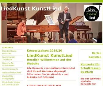 Liedkunst-Kunstlied.de(LiedKunst KunstLied) Screenshot