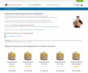 Lieferadresse-Deutschland.at(Pakete aus Deutschland für ganz Österreich) Screenshot