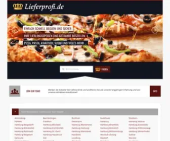 Lieferprofi.de(Listet Speise Lieferdienste in Deutschland) Screenshot