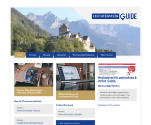 Lieguide.li(Liechtensteinische Post) Screenshot
