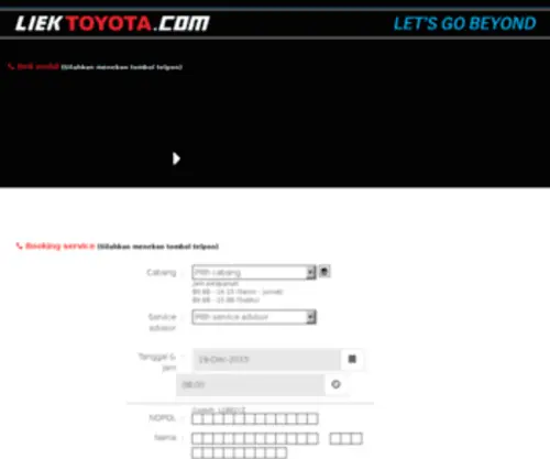 Liektoyota.com(Toyota Surabaya) Screenshot