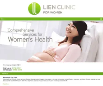 Lienclinic.sg(Lien Clinic for Women) Screenshot