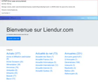 Liendur.com(Le véritable référencement avec lien dur) Screenshot