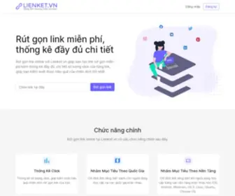 Lienket.vn(URL shortening for the new generation) Screenshot