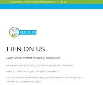 Lienonusmedical.com(LIEN ON US) Screenshot