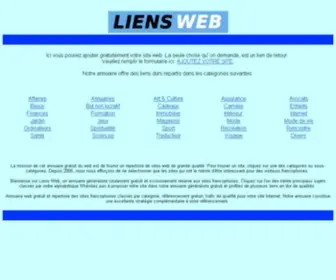 Liens-Web.be(Annuaire Web Gratuit) Screenshot