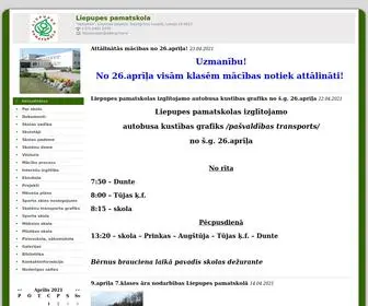 Liepupespamatskola.lv(Liepupes pamatskola) Screenshot