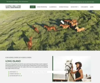 Liequine.com(Long Island Equine) Screenshot