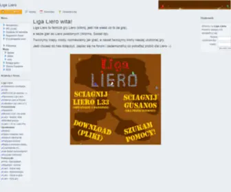 Liero.org.pl(Liga Liero) Screenshot