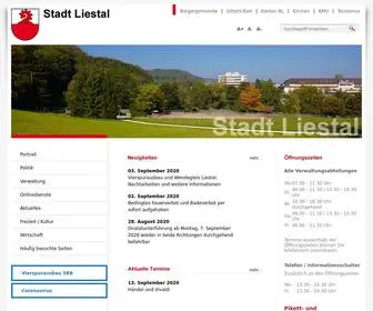 Liestal.ch(Stadt Liestal Online) Screenshot
