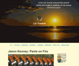 Lietracker.ca(Inconvenient truth) Screenshot