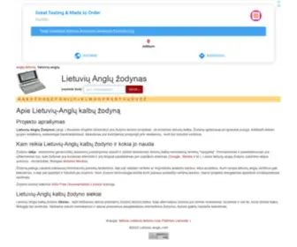 Lietuviu-Anglu.com(Lietuvių) Screenshot