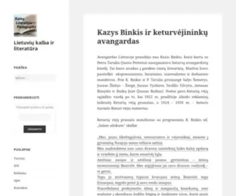 Lietuviukalbairliteratura.lt(Lietuvių kalba ir literatūra) Screenshot