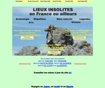 Lieux-Insolites.fr(Lieux insolites en france ou d'ailleurs) Screenshot