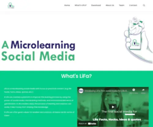 Lifa.life(A Microlearning Social Media) Screenshot