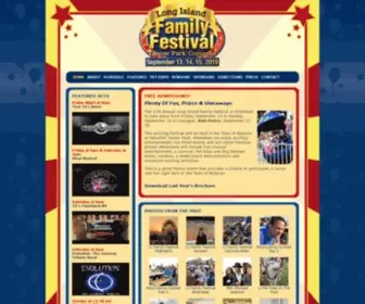 Lifamilyfestival.com(The Exciting Long Island Family Festival) Screenshot