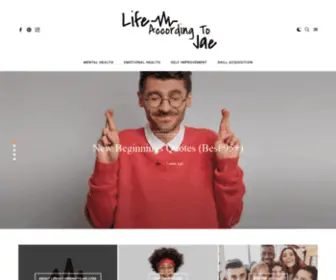 Lifeaccordingtojae.com(Personal Development) Screenshot