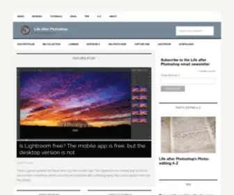 Lifeafterphotoshop.com(Front page) Screenshot
