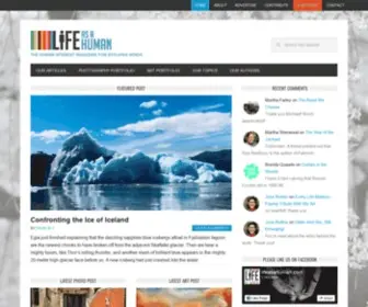 Lifeasahuman.com(The online magazine) Screenshot