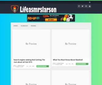 Lifeasmrslarson.com(Lifeasmrslarson) Screenshot