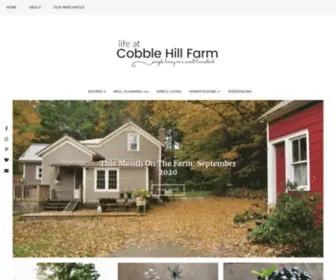 Lifeatcobblehillfarm.com(Life At Cobble Hill Farm) Screenshot