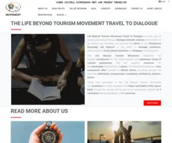 Lifebeyondtourism.org(Official Life Beyond Tourism Movement Portal) Screenshot