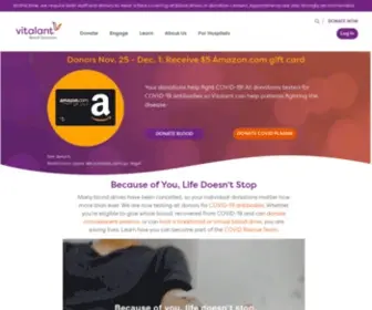 Lifeblood.org(Schedule Appointment with Vitalant) Screenshot