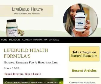 Lifebuildhealth.com(LifeBuild Health Formulas Natural Remedies) Screenshot