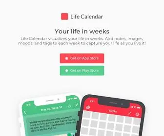 Lifecal.me(Life Calendar) Screenshot