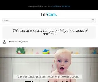 Lifecare.com(Work-Life Solutions) Screenshot