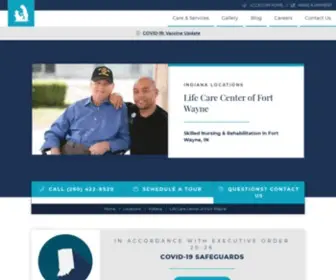 Lifecarecenteroffortwaynein.com(Life Care Center of Fort Wayne) Screenshot