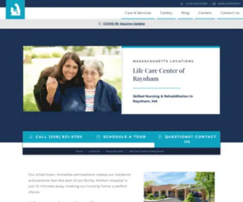 Lifecarecenterofraynham.com(Life Care Center of Raynham) Screenshot